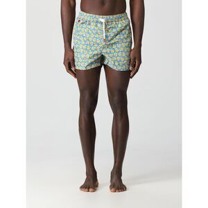 Kiton Swimsuit Men Gnawed Blue